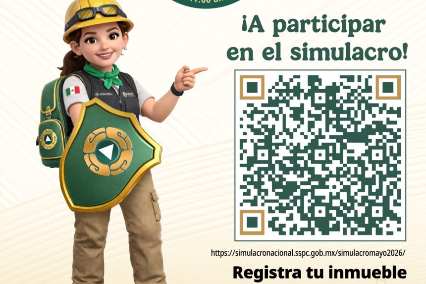 Protección Civil convoca a simulacro nacional 2026