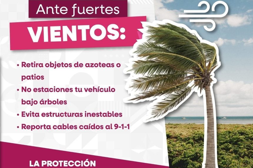 Vientos fuertes afectarán Baja California esta semana