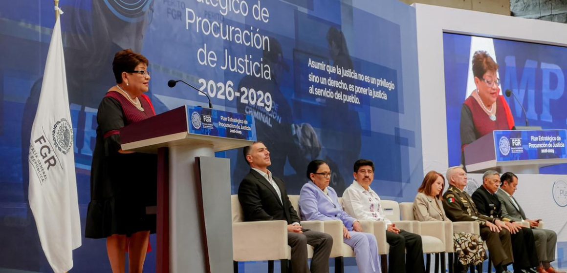 Respalda Marina del Pilar plan de justicia 2026–2029 presentado por la FGR