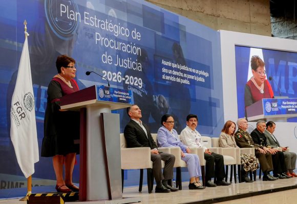 Respalda Marina del Pilar plan de justicia 2026–2029 presentado por la FGR
