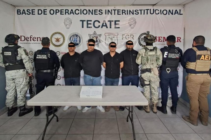 Aseguran a cuatro tras ataque armado en Zona Río de Tecate