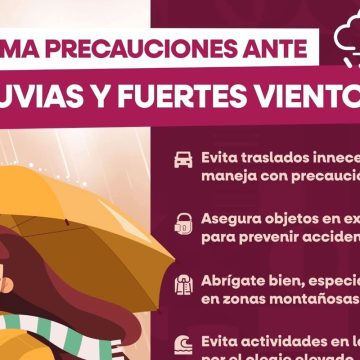 Exhortan por lluvias y viento en la región
