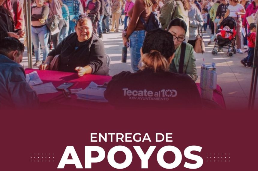 Gobierno de Tecate realizará jornada de apoyos para familias y espacios comunitarios