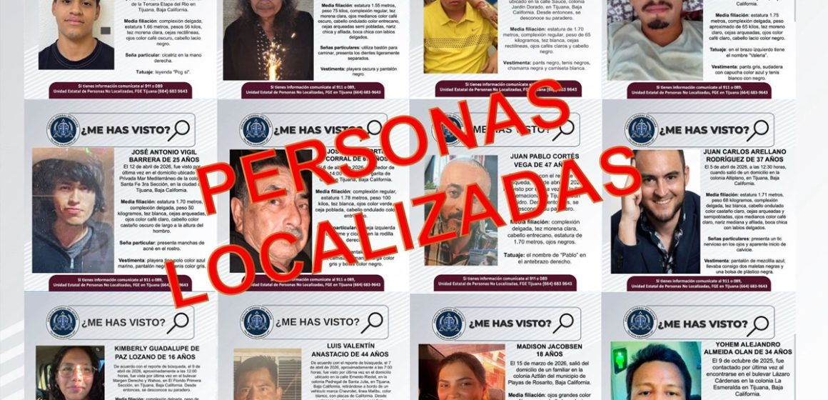 Localiza FGE a 12 personas reportadas como desaparecidas