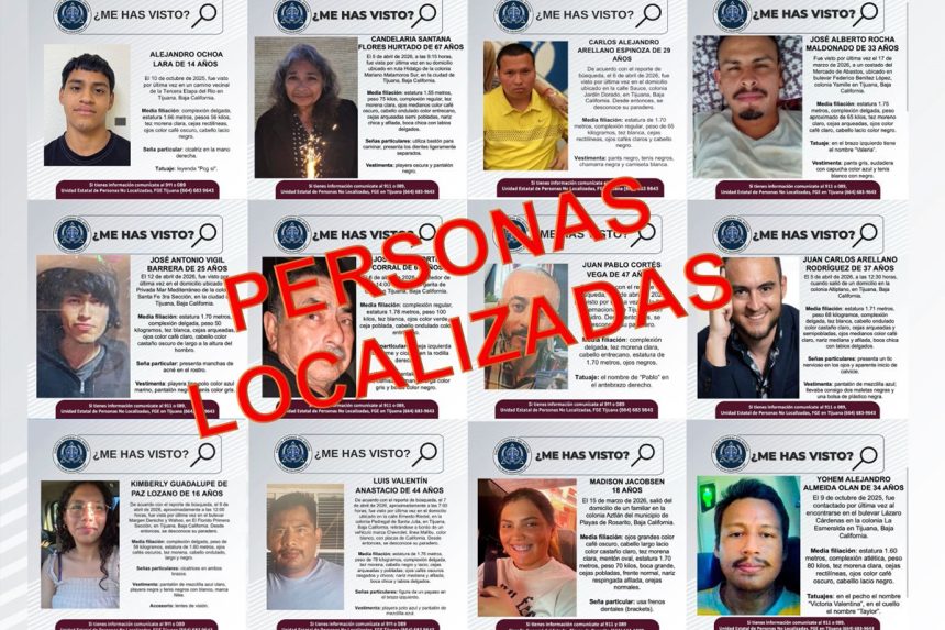 Localiza FGE a 12 personas reportadas como desaparecidas