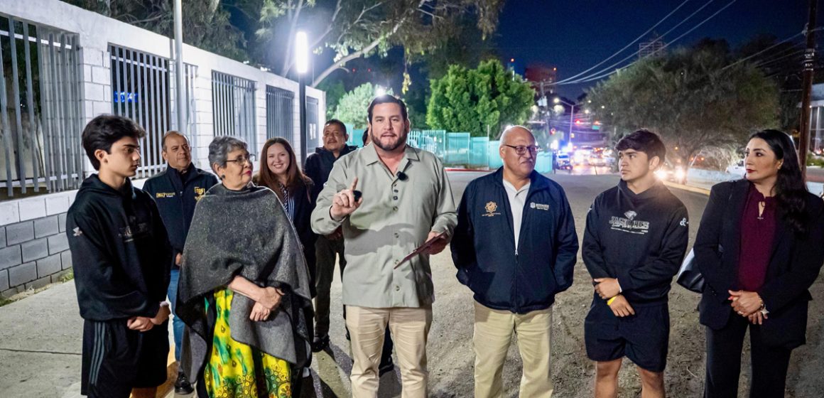 Supervisa Ismael Burgueño Sendero Seguro en zona escolar