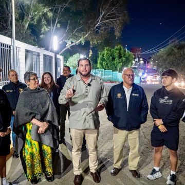 Supervisa Ismael Burgueño Sendero Seguro en zona escolar