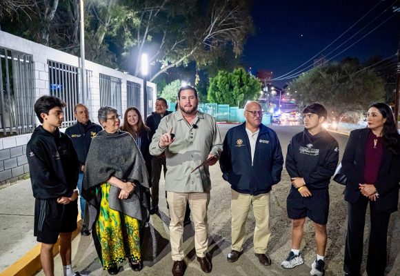 Supervisa Ismael Burgueño Sendero Seguro en zona escolar