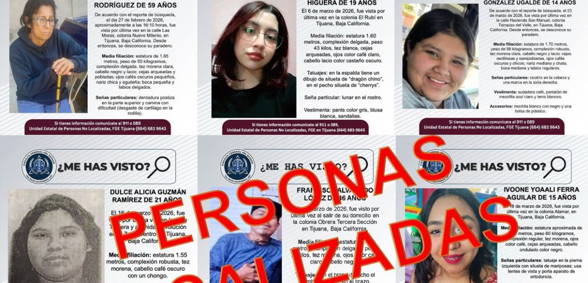 Localizan a nueve personas desaparecidas en Tijuana