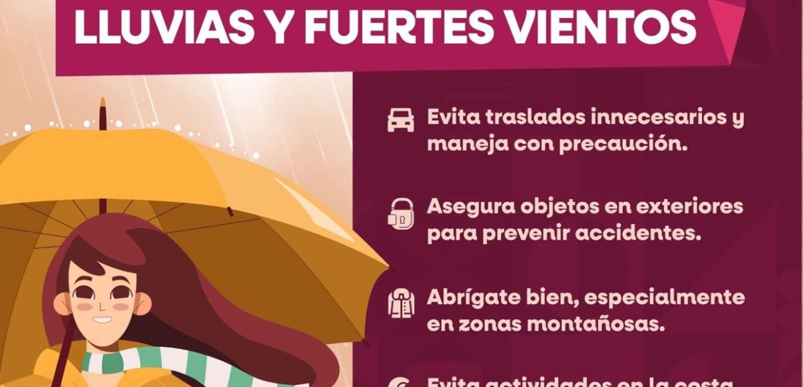 1 Lluvias y vientos afectarán Baja California este fin de semana