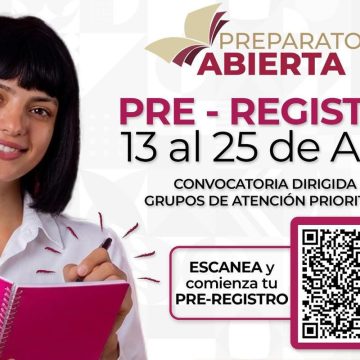 Abren inscripciones para la Preparatoria Abierta