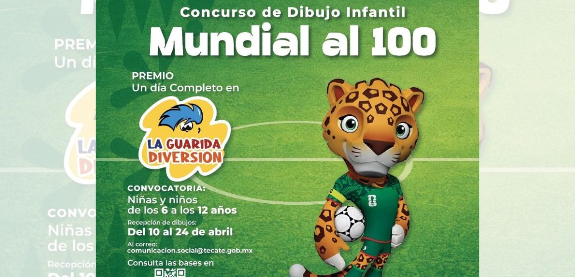 “Mundial al 100”, concurso de dibujo que convoca ayuntamiento de Tecate