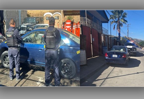 Recuperan vehículo con reporte de robo durante recorridos preventivos en Tecate