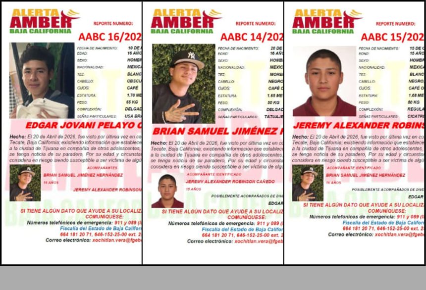 Hallan a dos jóvenes sin vida durante búsqueda de desaparecidos de Tecate