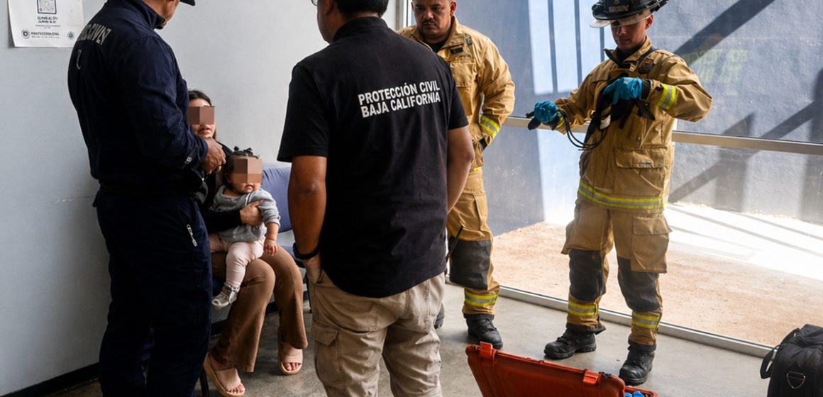 Policía Municipal reanima a bebé inconsciente en comandancia de Natura