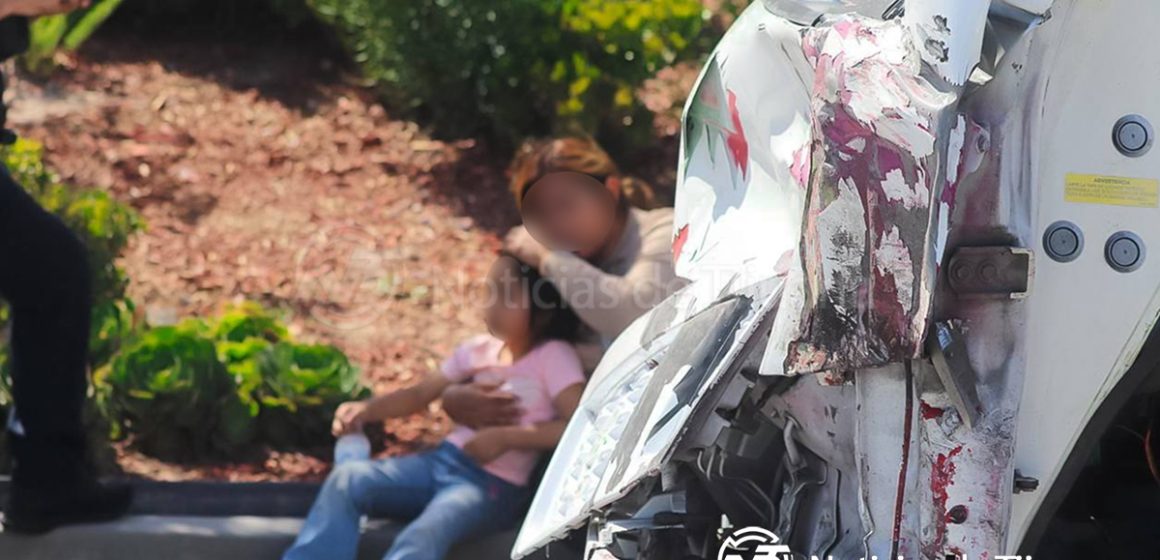 Choque fuerte en Tijuana deja ocho lesionados, entre ellos una menor