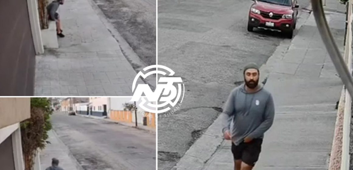 Vecinos lo denuncian por hacer del baño en jardinera