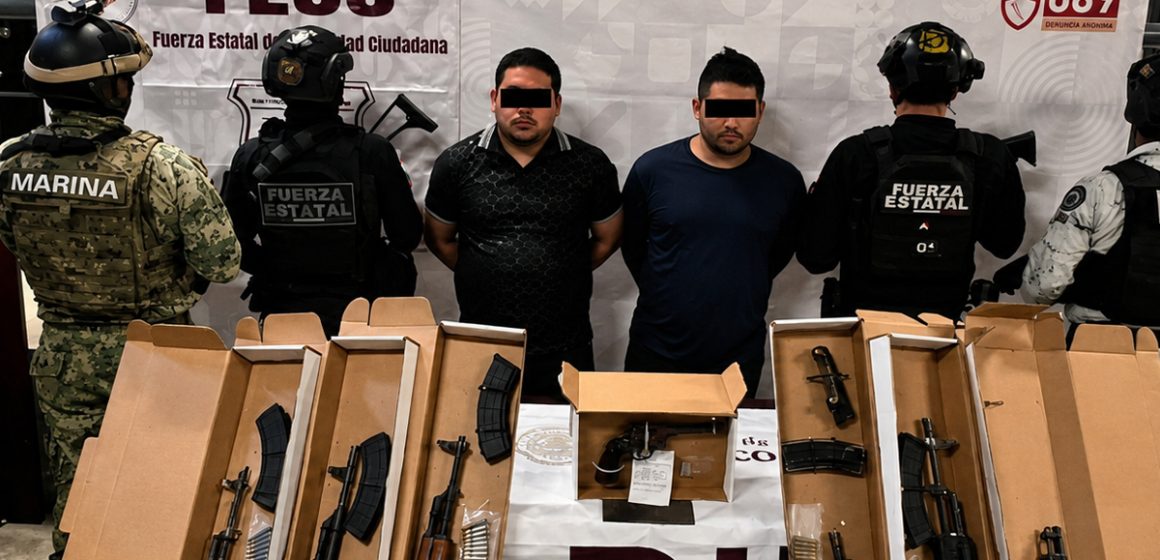 1 Caen presuntos generadores de violencia en Tecate con “cuernos de chivo” y más de mil cartuchos útiles
