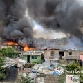 Voraz incendio arrasa con viviendas en el Cañón del Padre; familias lo pierden todo
