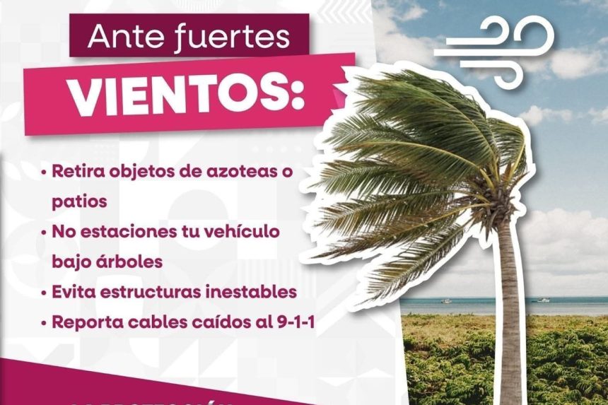 Fuertes vientos y oleaje elevado afectarán Baja California este fin de semana