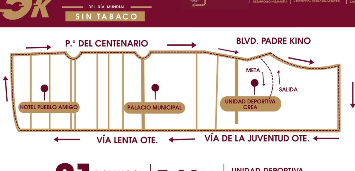 Preparan segunda edición de carrera 5K por el Día Mundial Sin Tabaco
