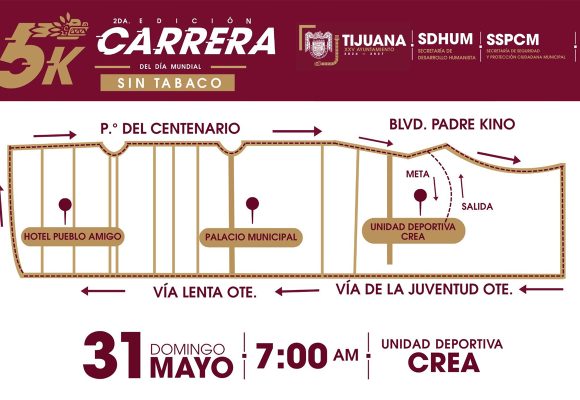 Preparan segunda edición de carrera 5K por el Día Mundial Sin Tabaco