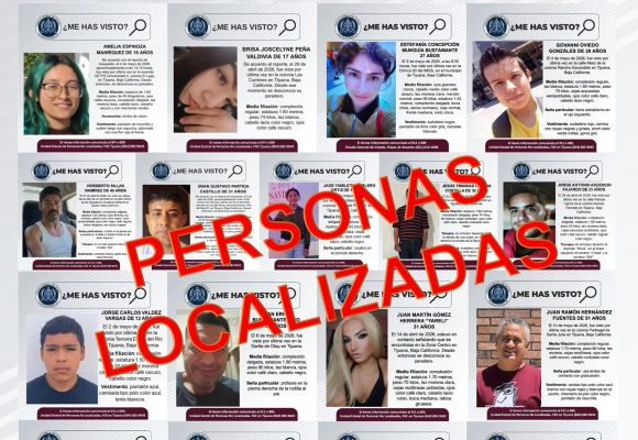 Localiza FGE a 17 personas con reporte de desaparición en Tijuana y Rosarito