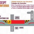 CESPT desviará tres carriles por obras nocturnas en bulevar Cuauhtémoc Sur