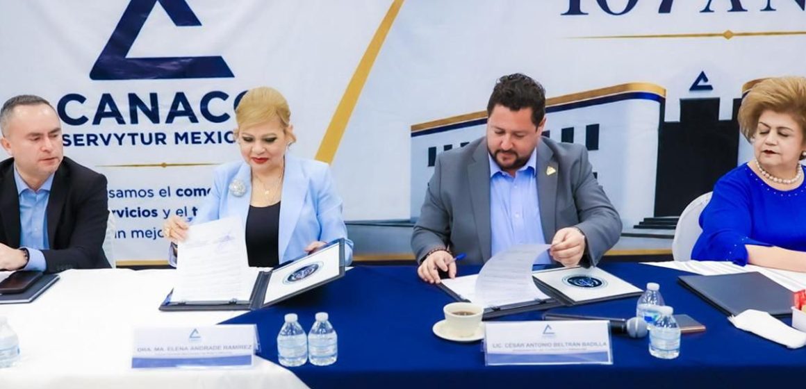 Fiscalía y CANACO Mexicali firman convenio para reforzar seguridad en yonkes
