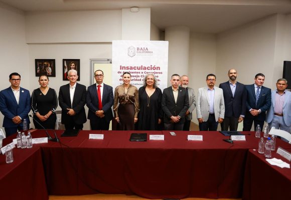 Marina del Pilar toma protesta a nuevos integrantes del Consejo Ciudadano de Seguridad en BC