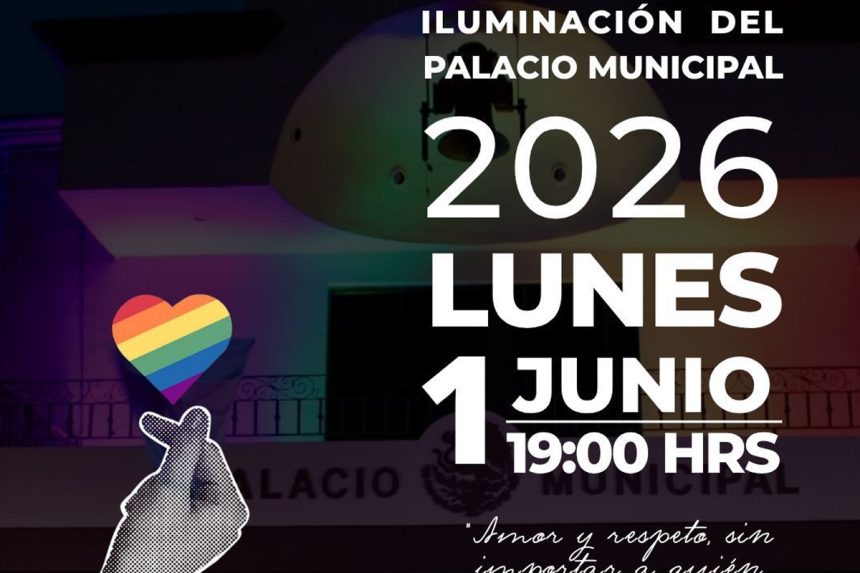 1 Tecate iluminará el Palacio Municipal por el Mes de la Diversidad