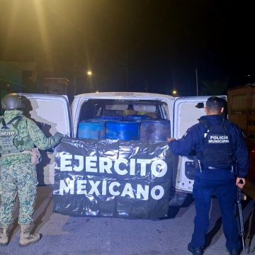Camioneta robada era utilizada para traslado ilegal de hidrocarburo en Tecate
