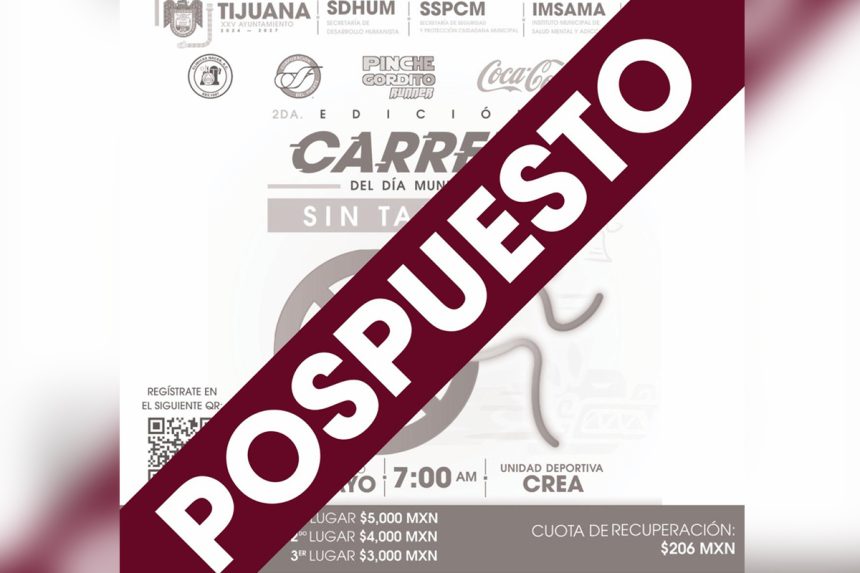 Reprograman carrera 5K; será el 7 de junio