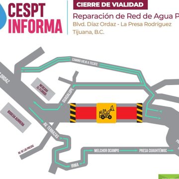 CESPT suspenderá agua en 81 colonias por reparación en línea Presa–Morelos