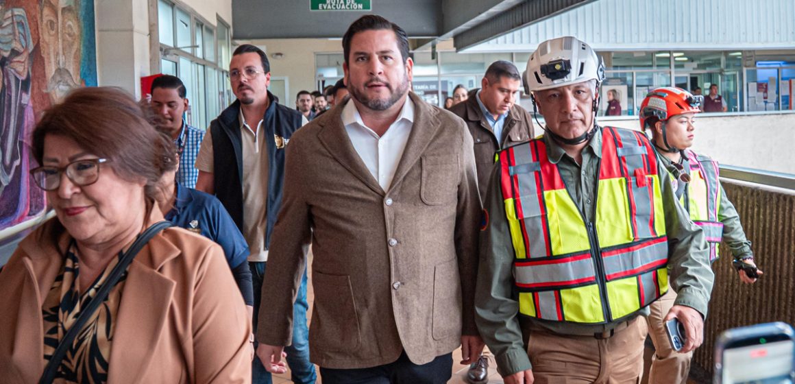 Encabeza Burgueño Simulacro Nacional en Palacio Municipal