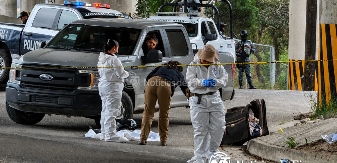 Localizan cadáver dentro de una maleta en la colonia Alemán