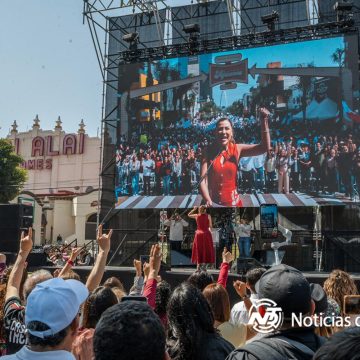 Formato para reporteros Marina respalda a Sheinbaum ante más de 27 mil bajacalifornianos