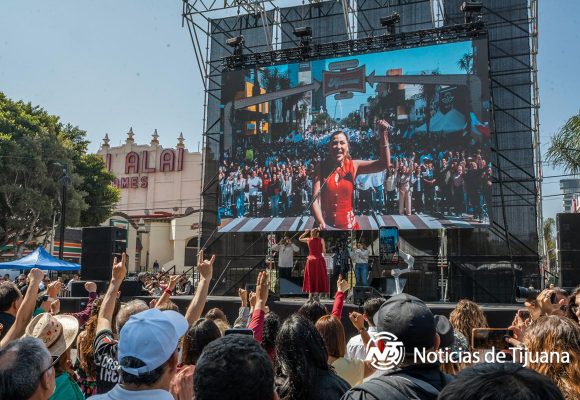 Marina respalda a Sheinbaum ante más de 27 mil bajacalifornianos