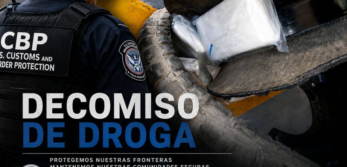 CBP decomisa cocaína y encuentra a mujer china en tablero de vehículo
