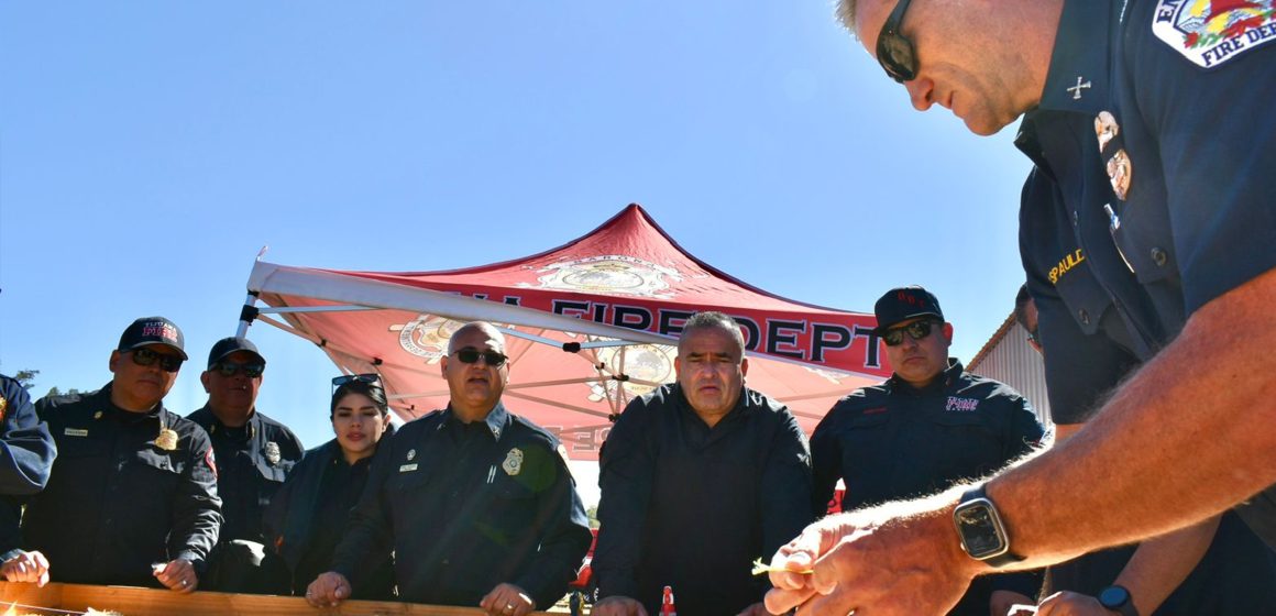 Bomberos de Tijuana participan en simulacro binacional de incendios forestales en San Diego
