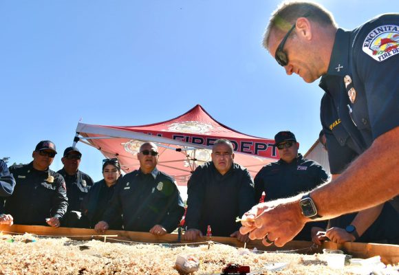 Bomberos de Tijuana participan en simulacro binacional de incendios forestales en San Diego