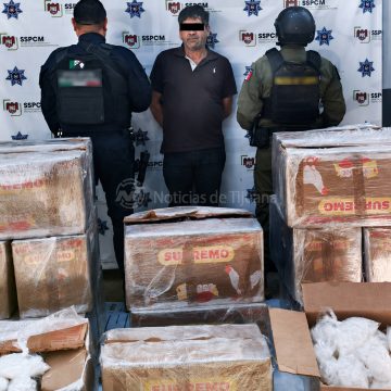Decomisan más de 460 kilos de cristal en Tijuana; hay un detenido