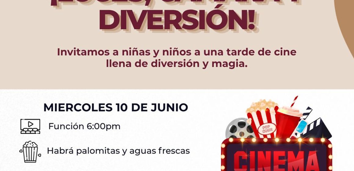 1 Disfrutarán familias de cine al aire libre en la colonia Juárez