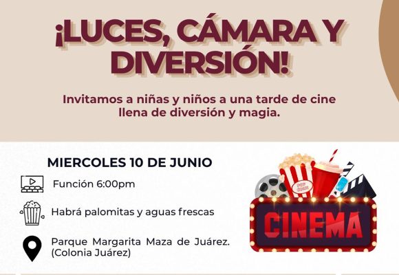 1 Disfrutarán familias de cine al aire libre en la colonia Juárez