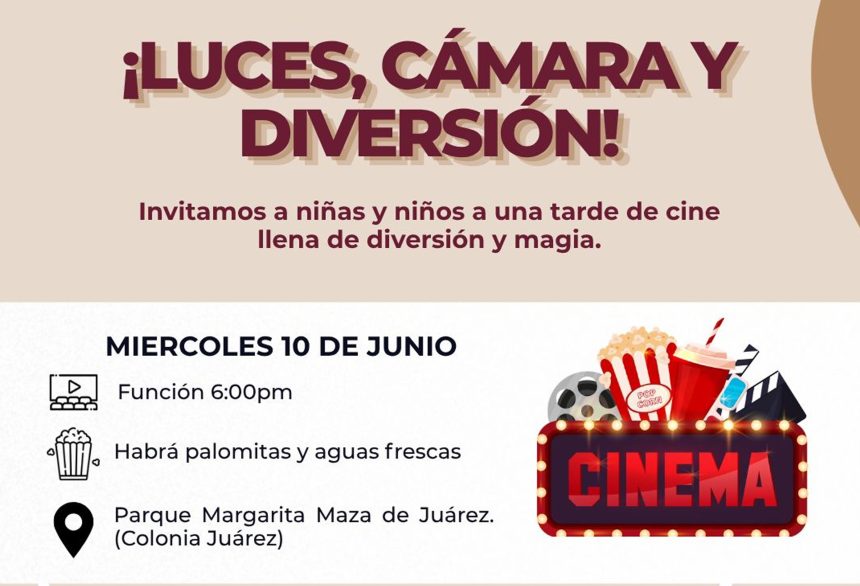 1 Disfrutarán familias de cine al aire libre en la colonia Juárez