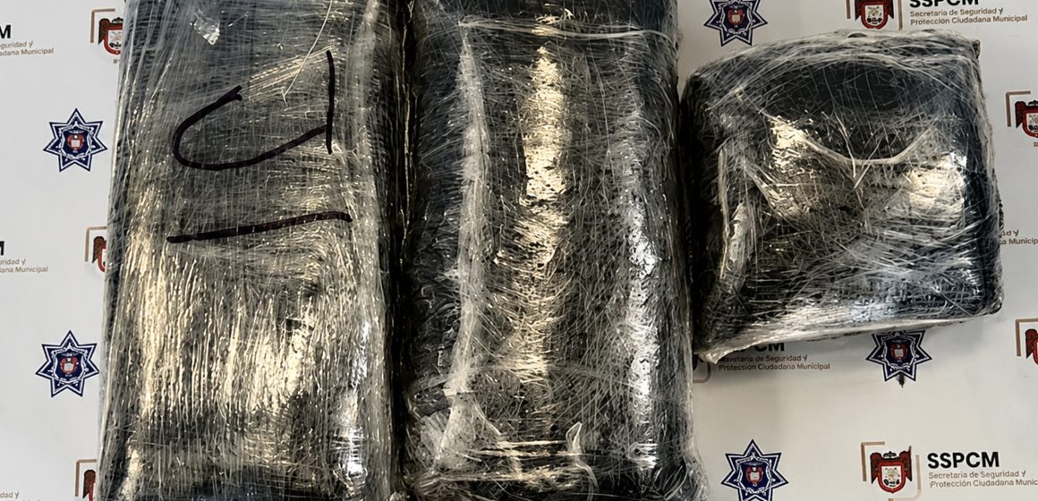 1 Asegura alrededor de 12 kilos de aparente droga tras denuncia por presunta “Mula Ciega”