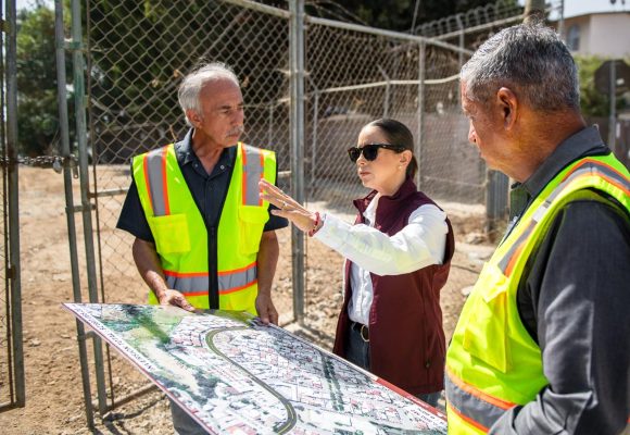 1 Mónica Vega entrega obra que fortalece la conducción de aguas residuales en Tijuana