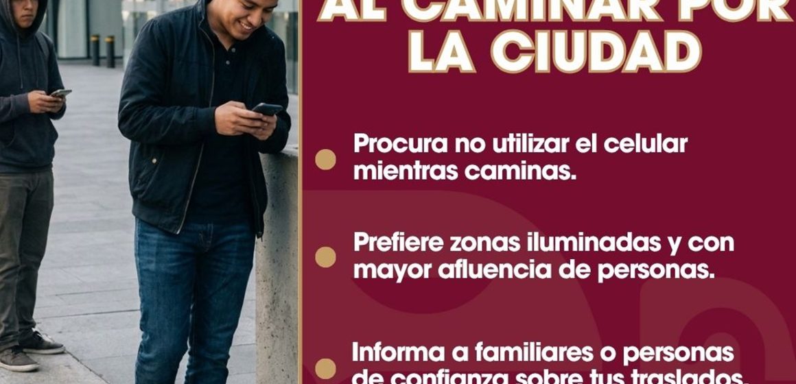 SSPCM llama a prevenir robos en calles