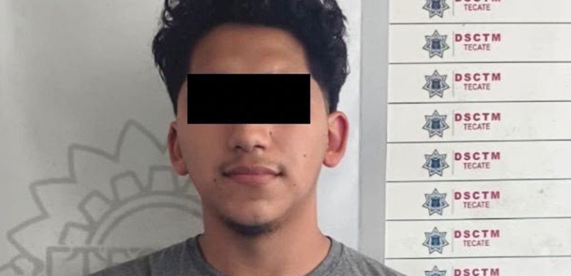 1 Policía de Tecate detiene a presunto agresor tras reporte de violencia familiar