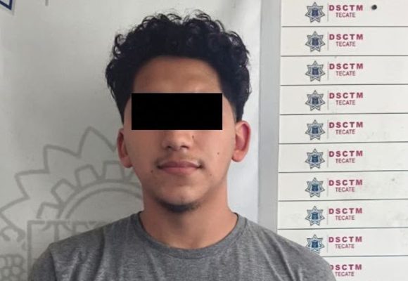 Policía de Tecate detiene a presunto agresor tras reporte de violencia familiar